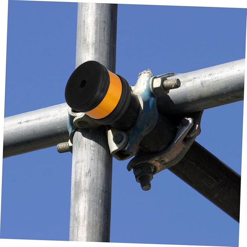 Black Rubber Scaffolding Pipe Caps Easy Installation for Construction Renovation - Image 5